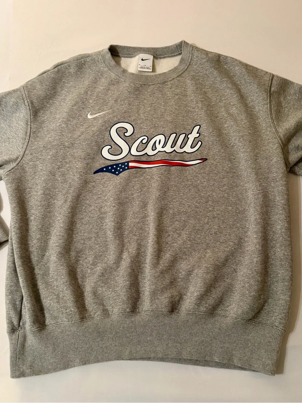 Vtg Nike Scout USA Theamed Crewneck Sweatshirt Size M RARE